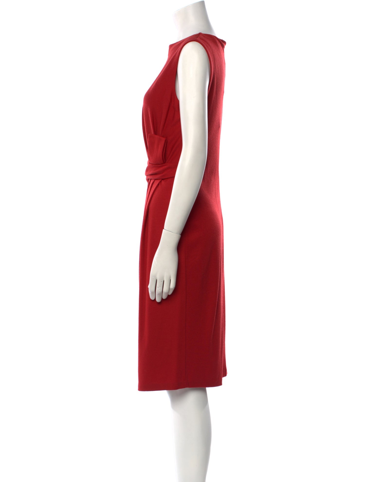 Salvatore Ferragamo Wool Midi Length Dress