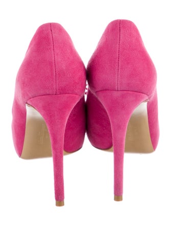 Salvatore Ferragamo Vara Bow Accent Suede Pumps