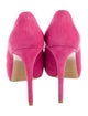 Salvatore Ferragamo Vara Bow Accent Suede Pumps
