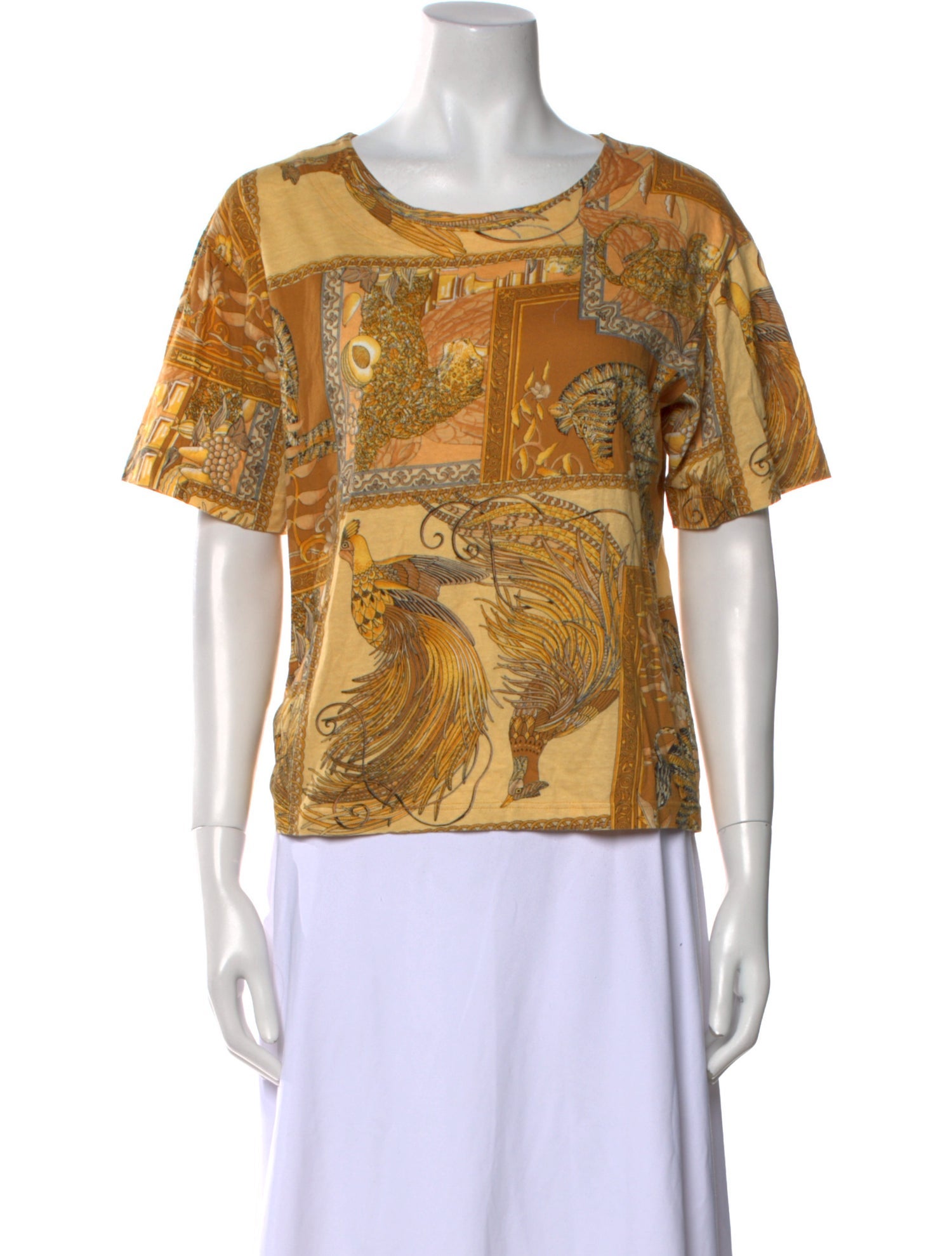 Salvatore Ferragamo Printed Crew Neck T-Shirt