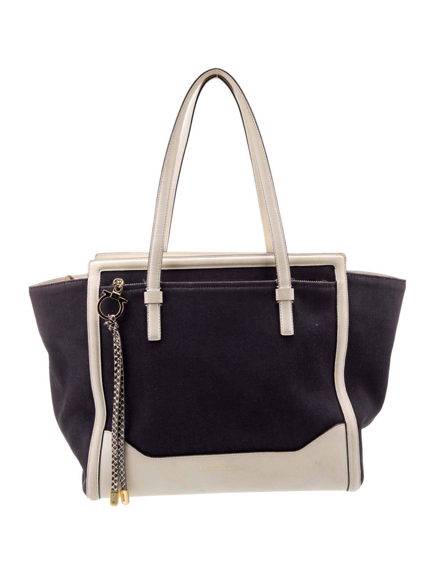 Salvatore Ferragamo Denim Shoulder Bag