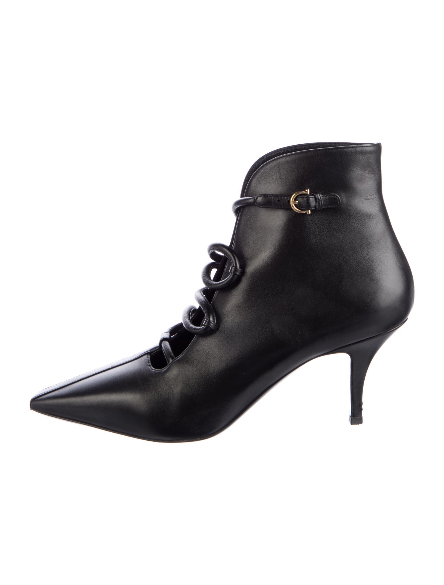 Salvatore Ferragamo Leather Lace-Up Boots