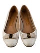 Salvatore Ferragamo Vara Bow Accent Leather Ballet Flats