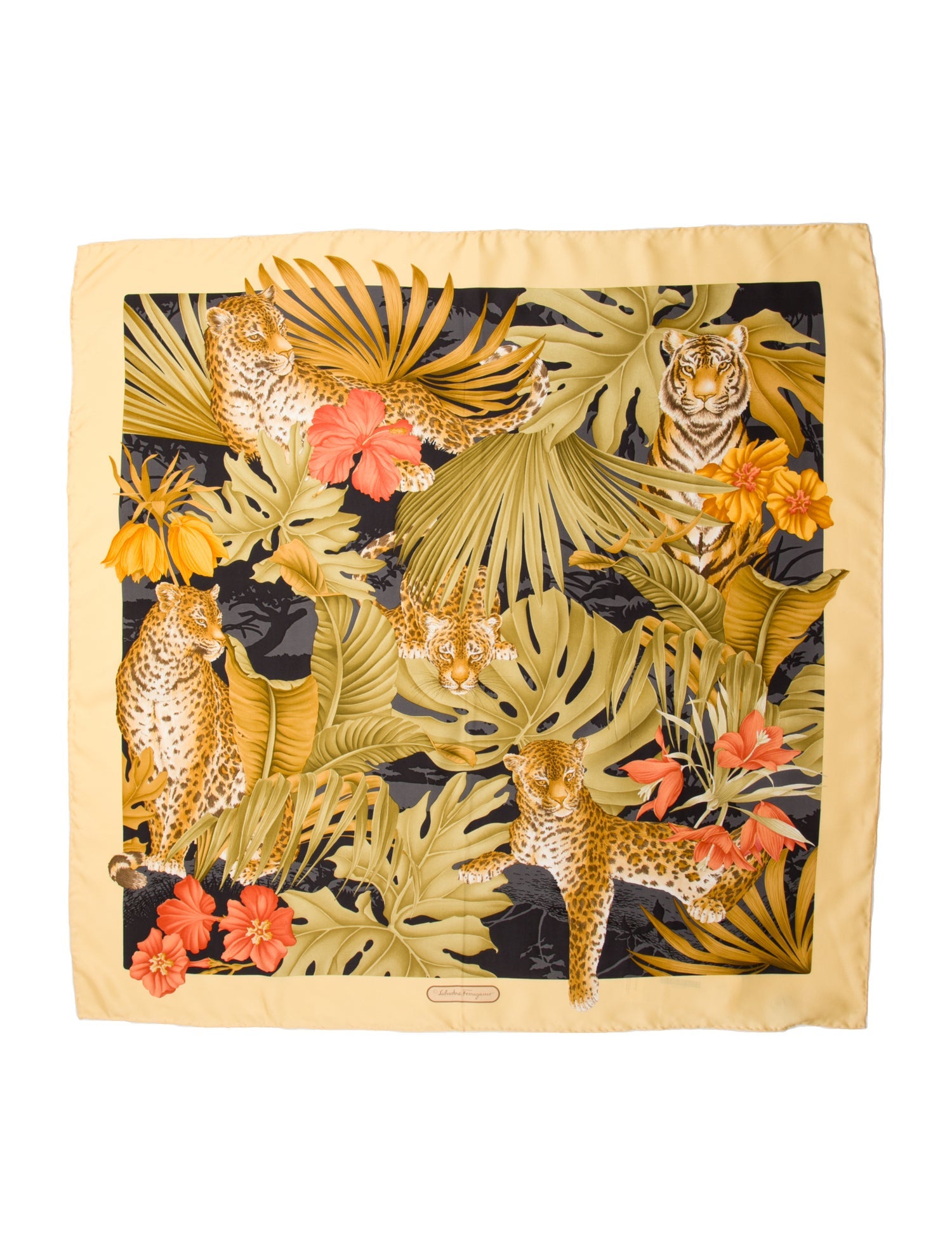 Salvatore Ferragamo Silk Printed Bandana