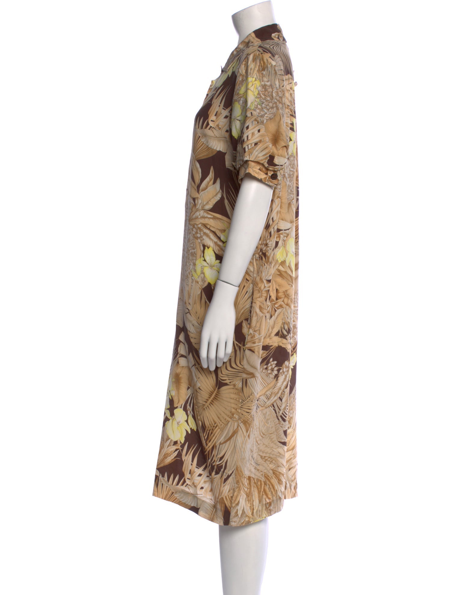 Salvatore Ferragamo Silk Midi Length Dress