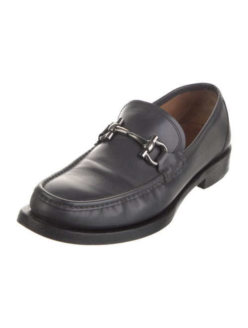 Salvatore Ferragamo Leather Monk Straps