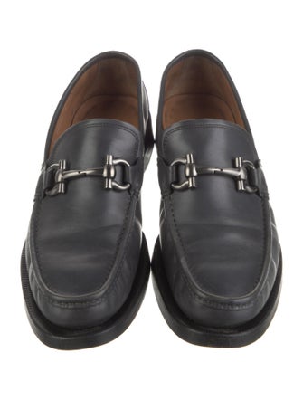 Salvatore Ferragamo Leather Monk Straps