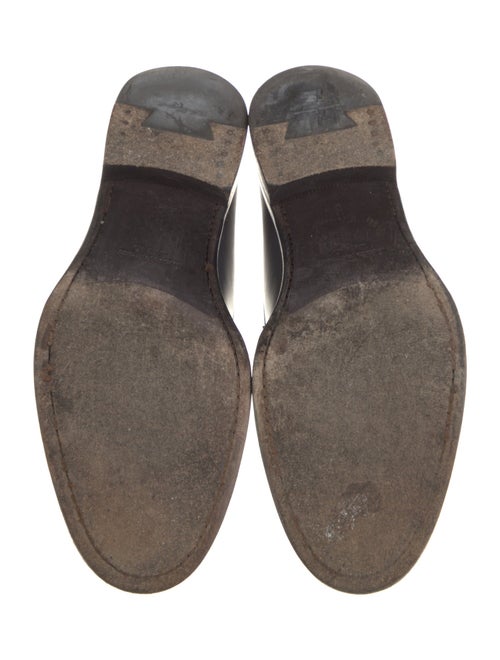 Salvatore Ferragamo Leather Monk Straps