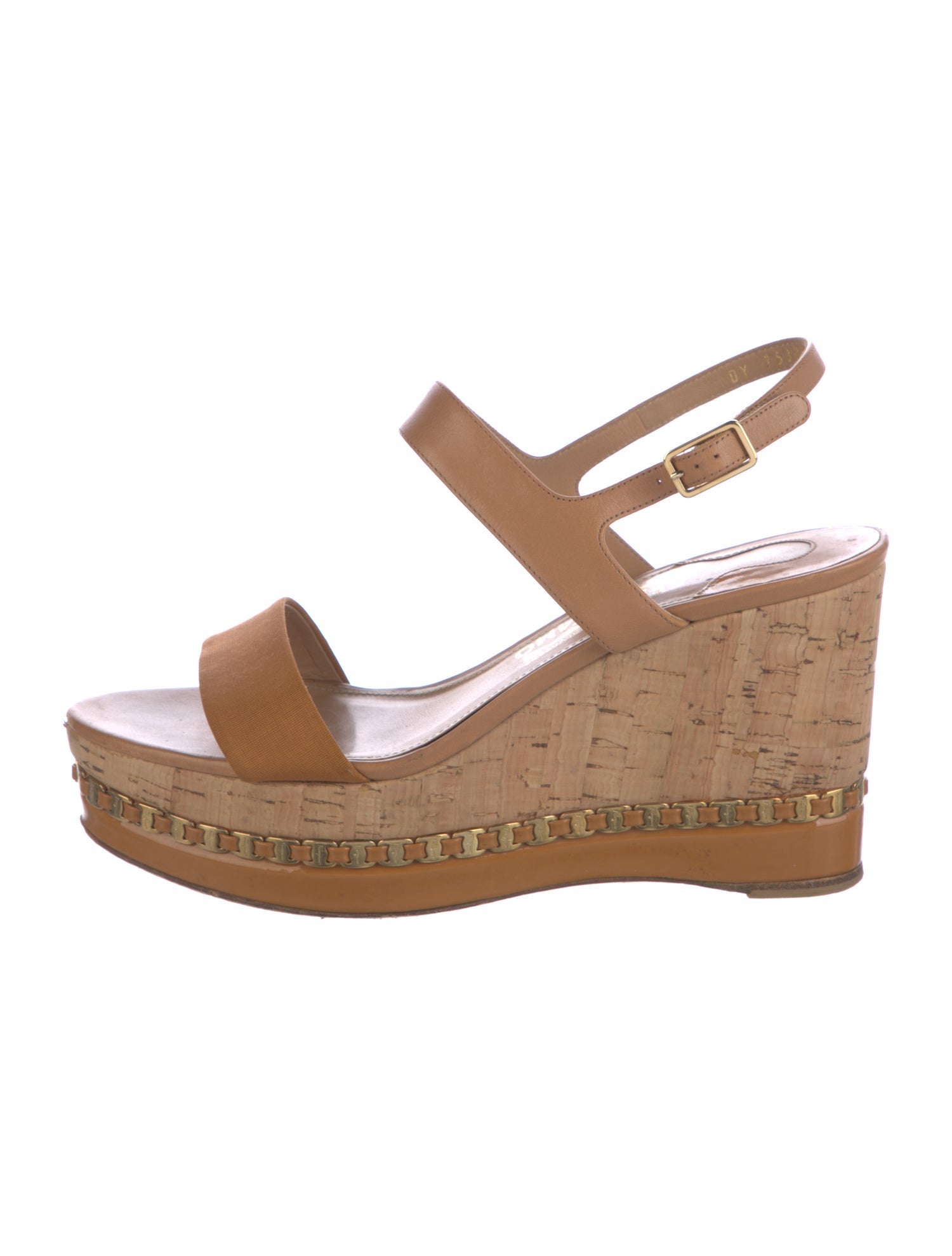 Salvatore Ferragamo Chain-Link Accents Slingback Sandals