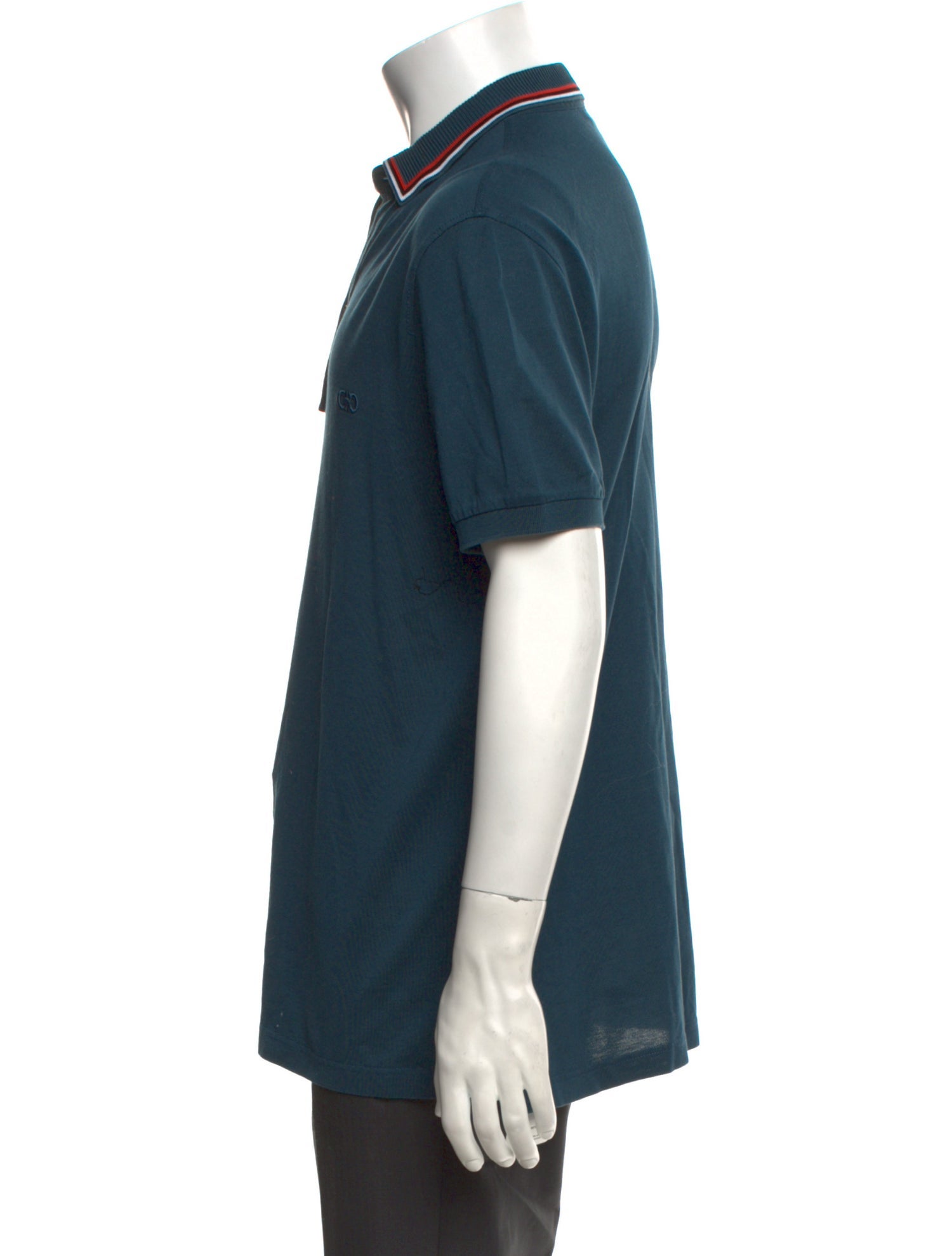 Salvatore Ferragamo Crew Neck Short Sleeve Polo Shirt