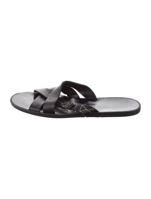 Salvatore Ferragamo Leather Slides