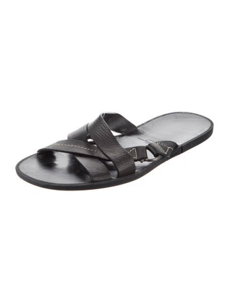Salvatore Ferragamo Leather Slides