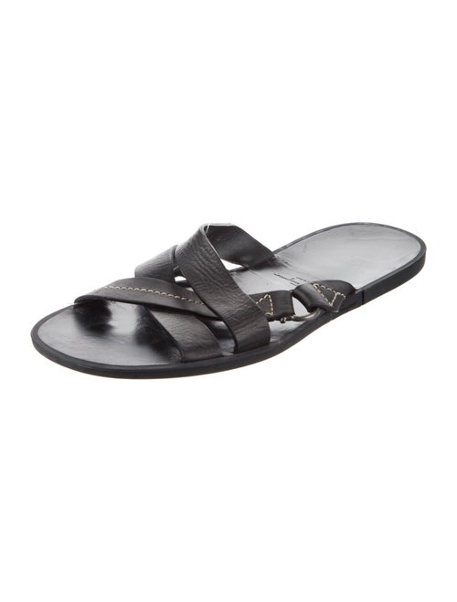 Salvatore Ferragamo Leather Slides