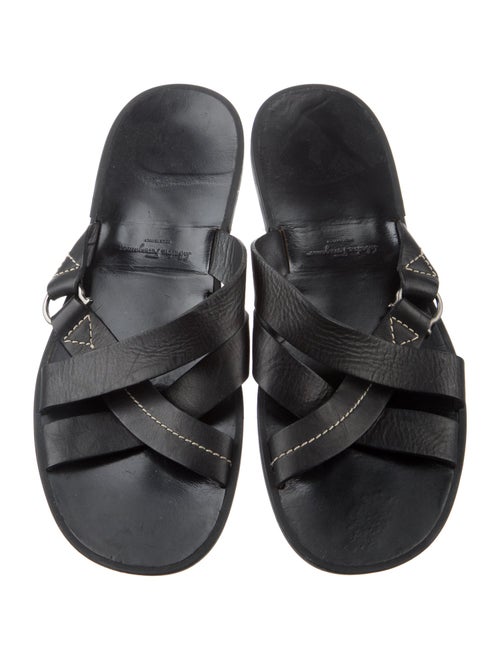 Salvatore Ferragamo Leather Slides