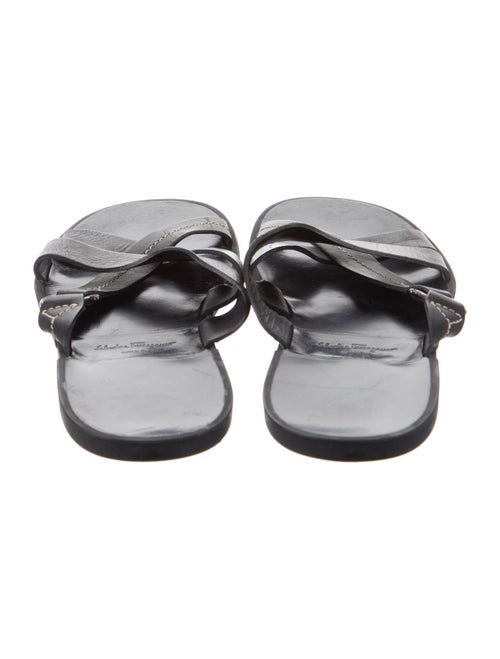 Salvatore Ferragamo Leather Slides