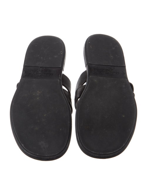 Salvatore Ferragamo Leather Slides