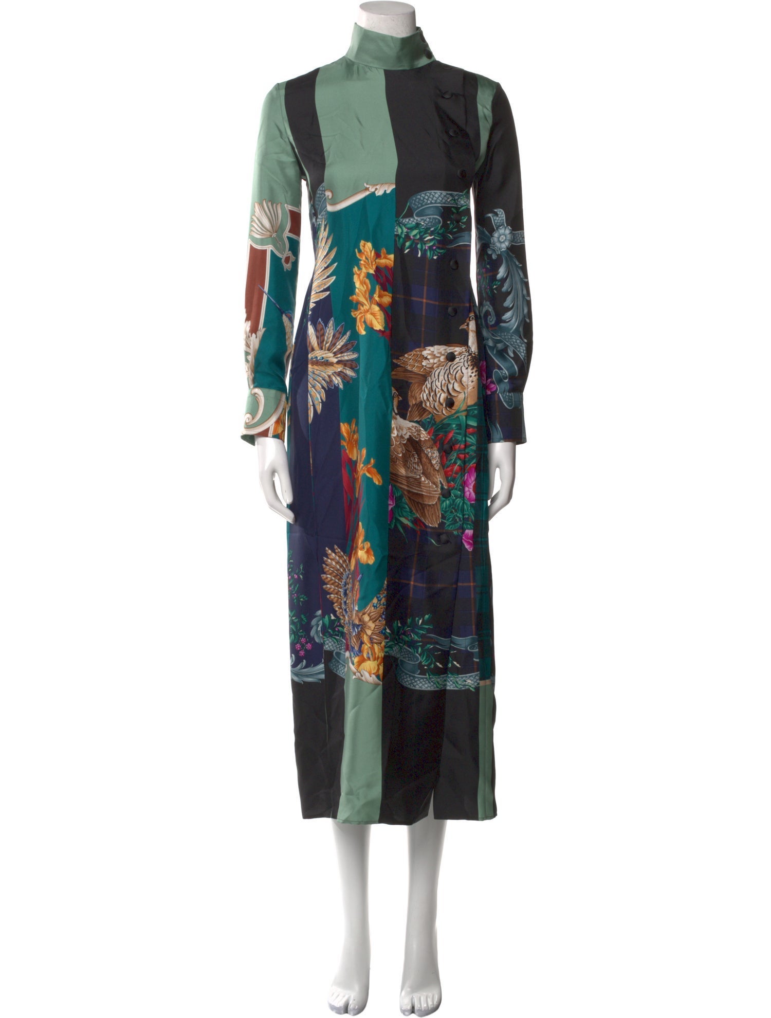 Salvatore Ferragamo Silk Long Dress
