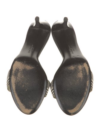 Salvatore Ferragamo Leather Printed Slides