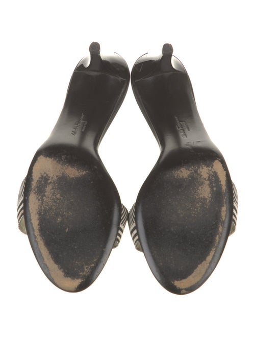 Salvatore Ferragamo Leather Printed Slides