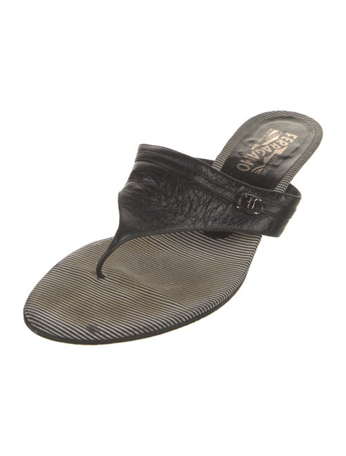 Salvatore Ferragamo Leather Slides