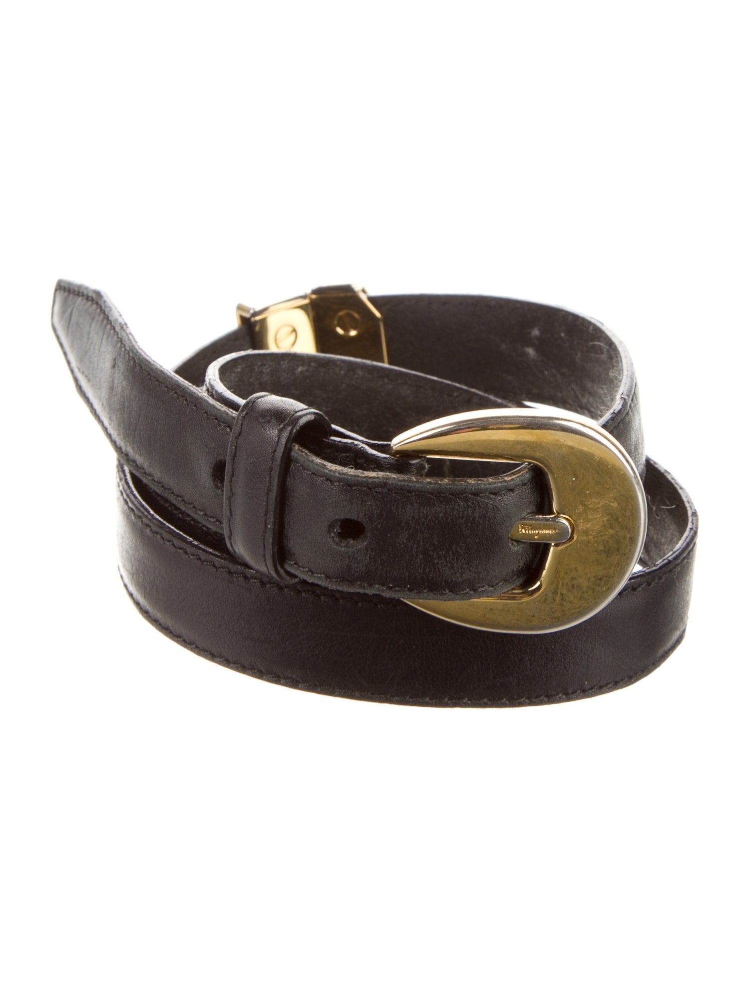 Salvatore Ferragamo Skinny Leather Belt