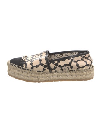 Salvatore Ferragamo Gancini Logo Leather Espadrilles