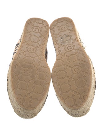 Salvatore Ferragamo Gancini Logo Leather Espadrilles