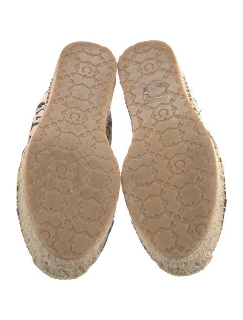 Salvatore Ferragamo Gancini Logo Leather Espadrilles
