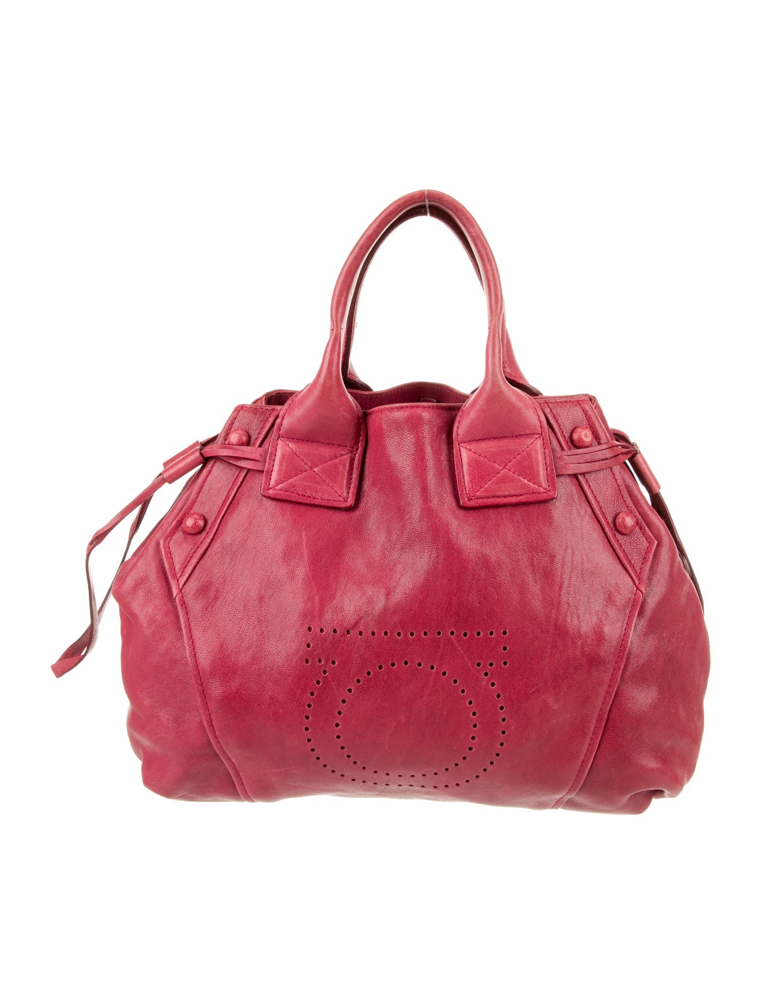 Salvatore Ferragamo Leather Top Handle Bag