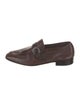 Salvatore Ferragamo Leather Monk Straps