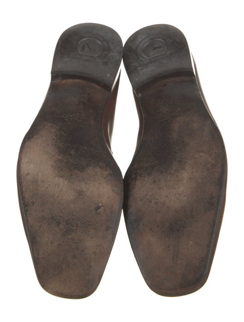 Salvatore Ferragamo Leather Monk Straps