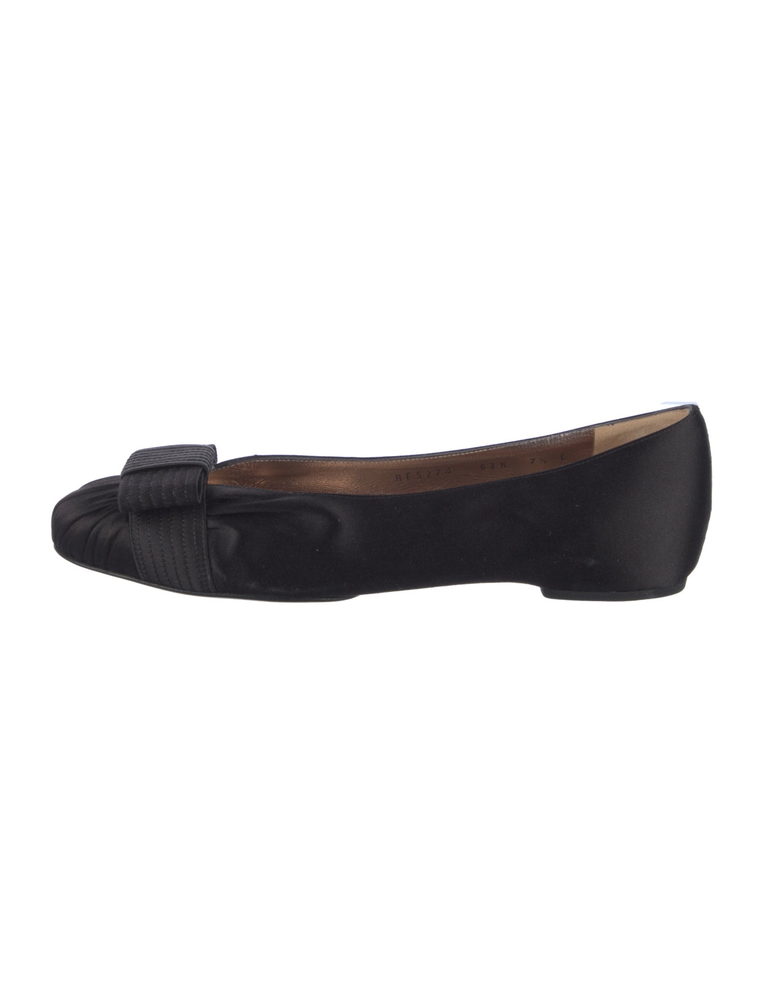 Salvatore Ferragamo Vara Bow Accent Leather Flats