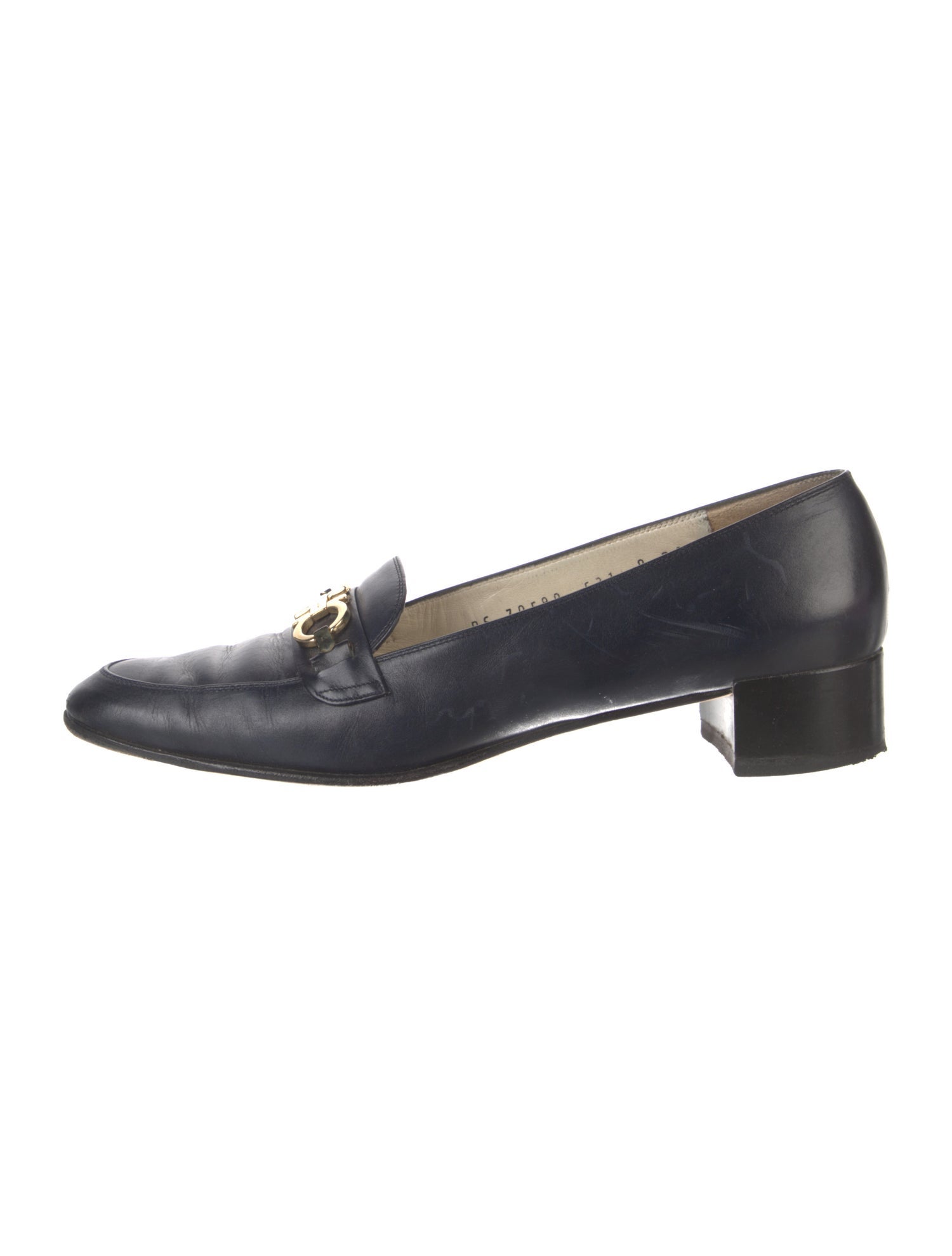 Salvatore Ferragamo Gancini Logo Leather Pumps