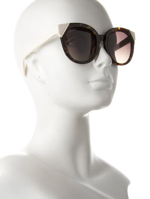 Salvatore Ferragamo Gancini Logo Oversize Sunglasses