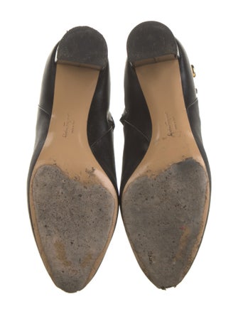 Salvatore Ferragamo Chain-Link Accent Leather Boots