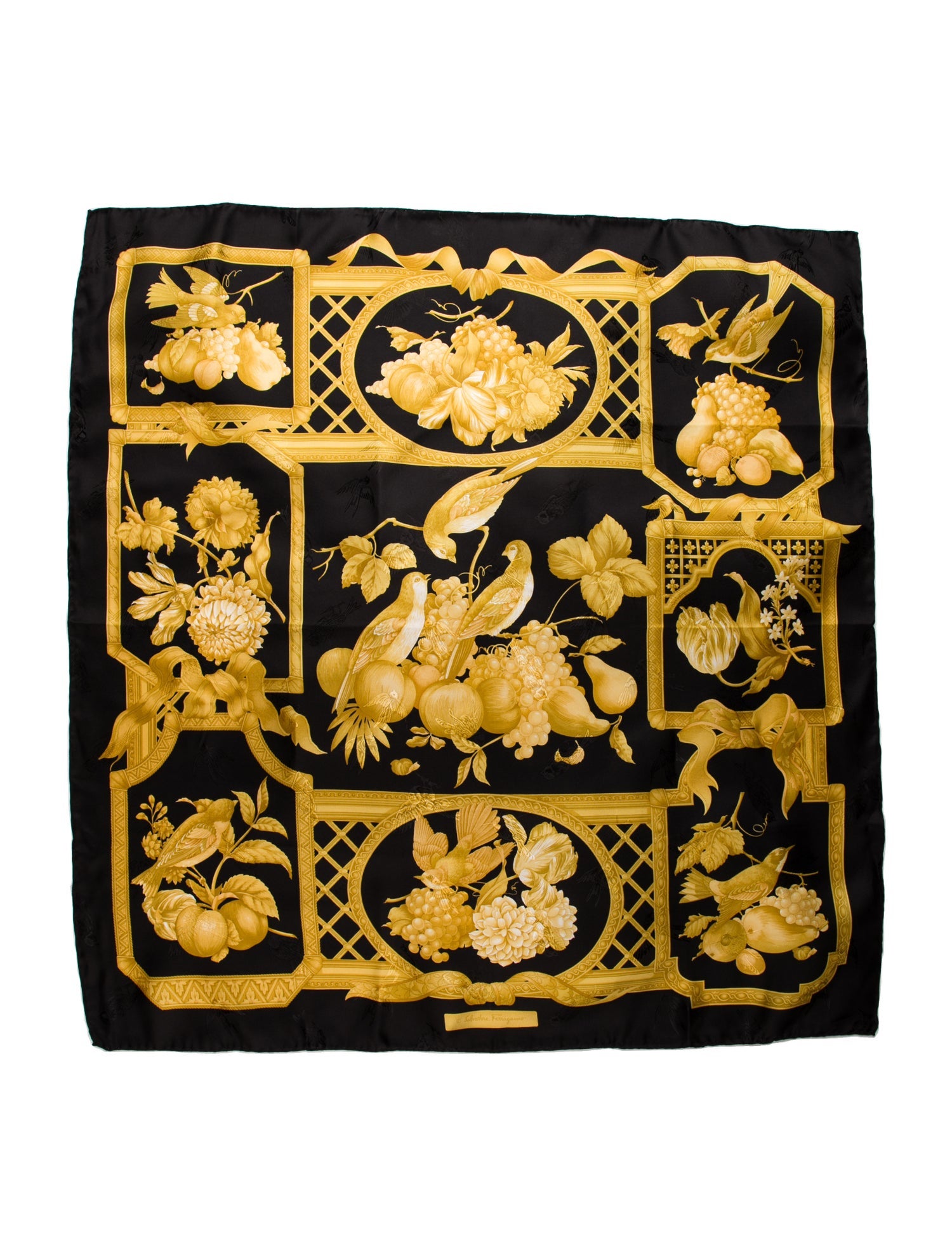 Salvatore Ferragamo Silk Printed Scarf