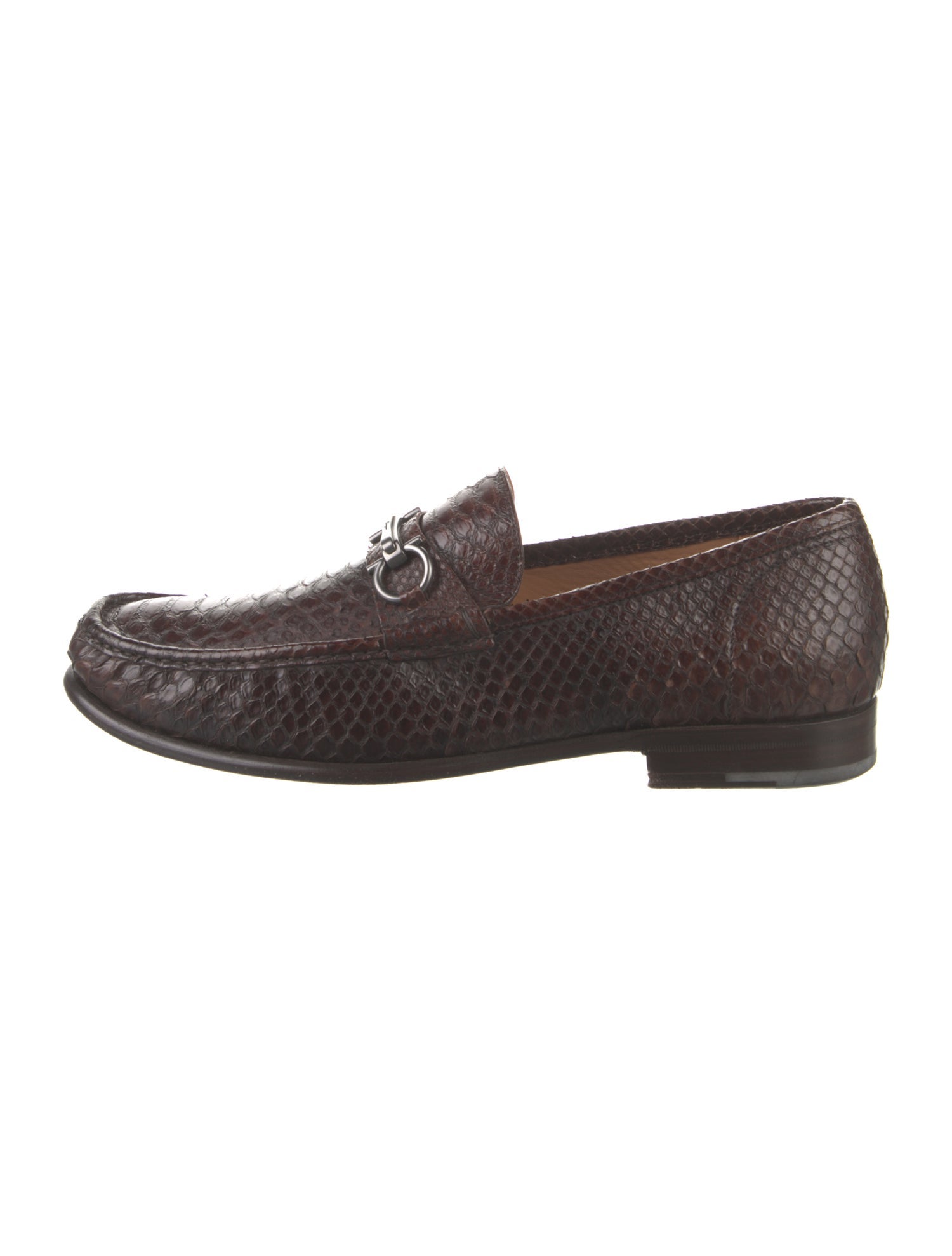 Salvatore Ferragamo Python Loafers