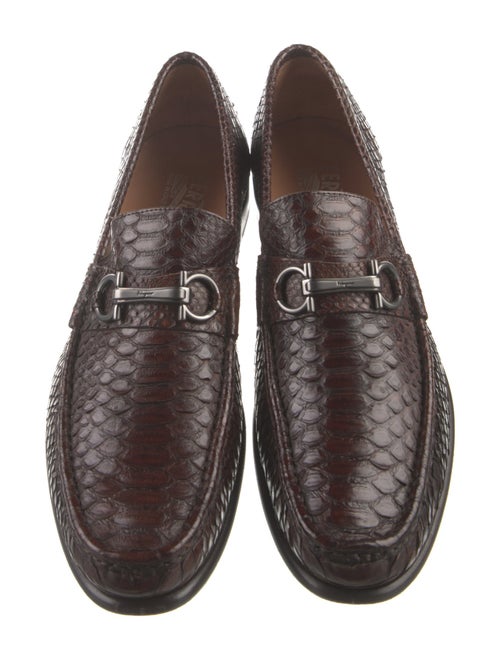 Salvatore Ferragamo Python Loafers