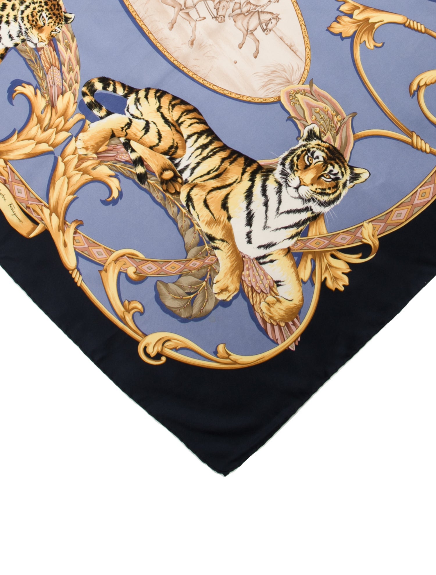 Salvatore Ferragamo Silk Printed Scarf