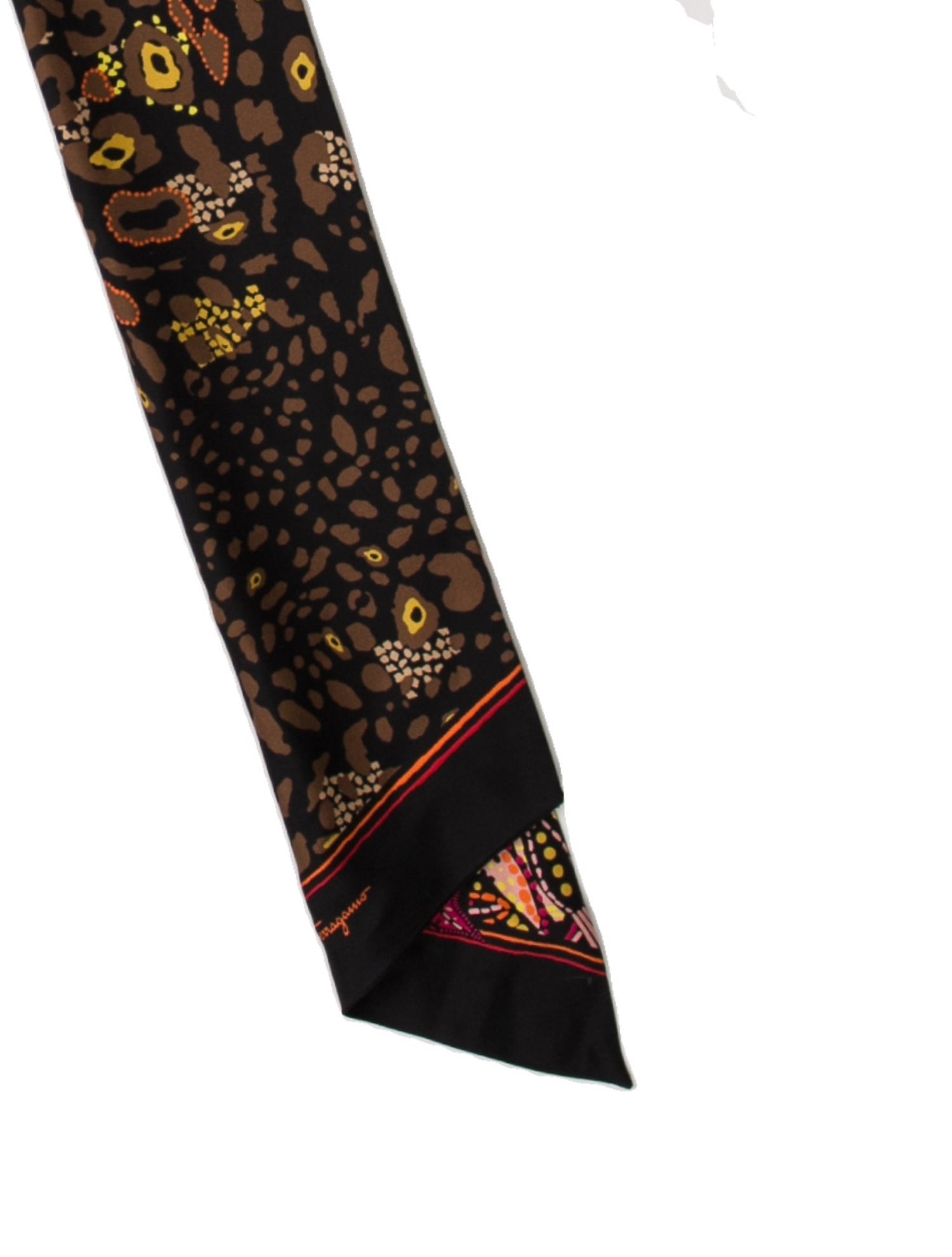 Salvatore Ferragamo Silk Floral Print Scarf