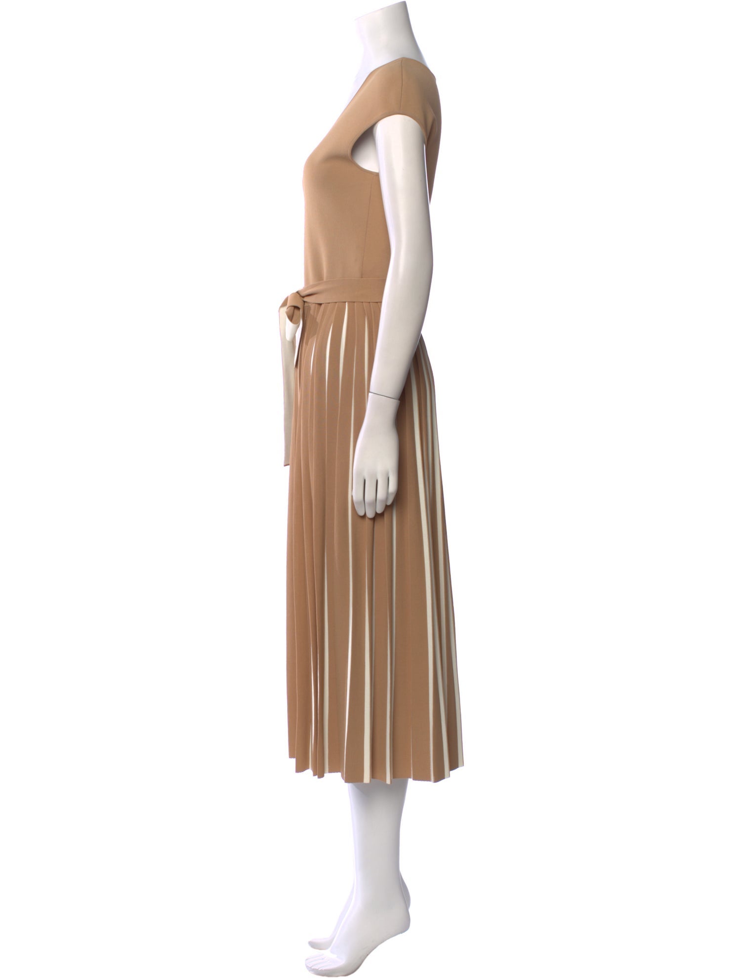 Salvatore Ferragamo Scoop Neck Long Dress