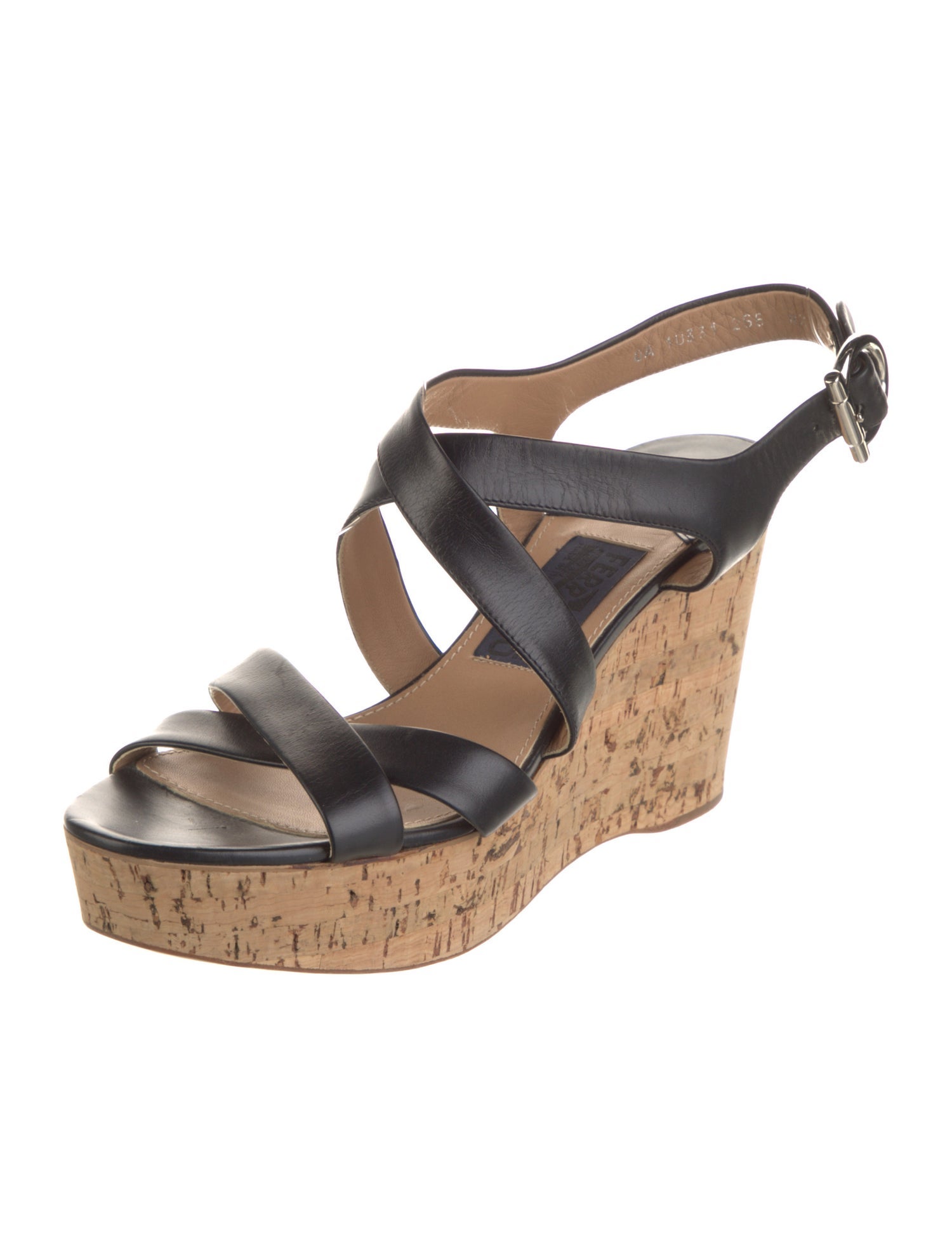 Salvatore Ferragamo Gancini Logo Leather Sandals