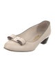Salvatore Ferragamo Vara Bow Accent Leather Pumps