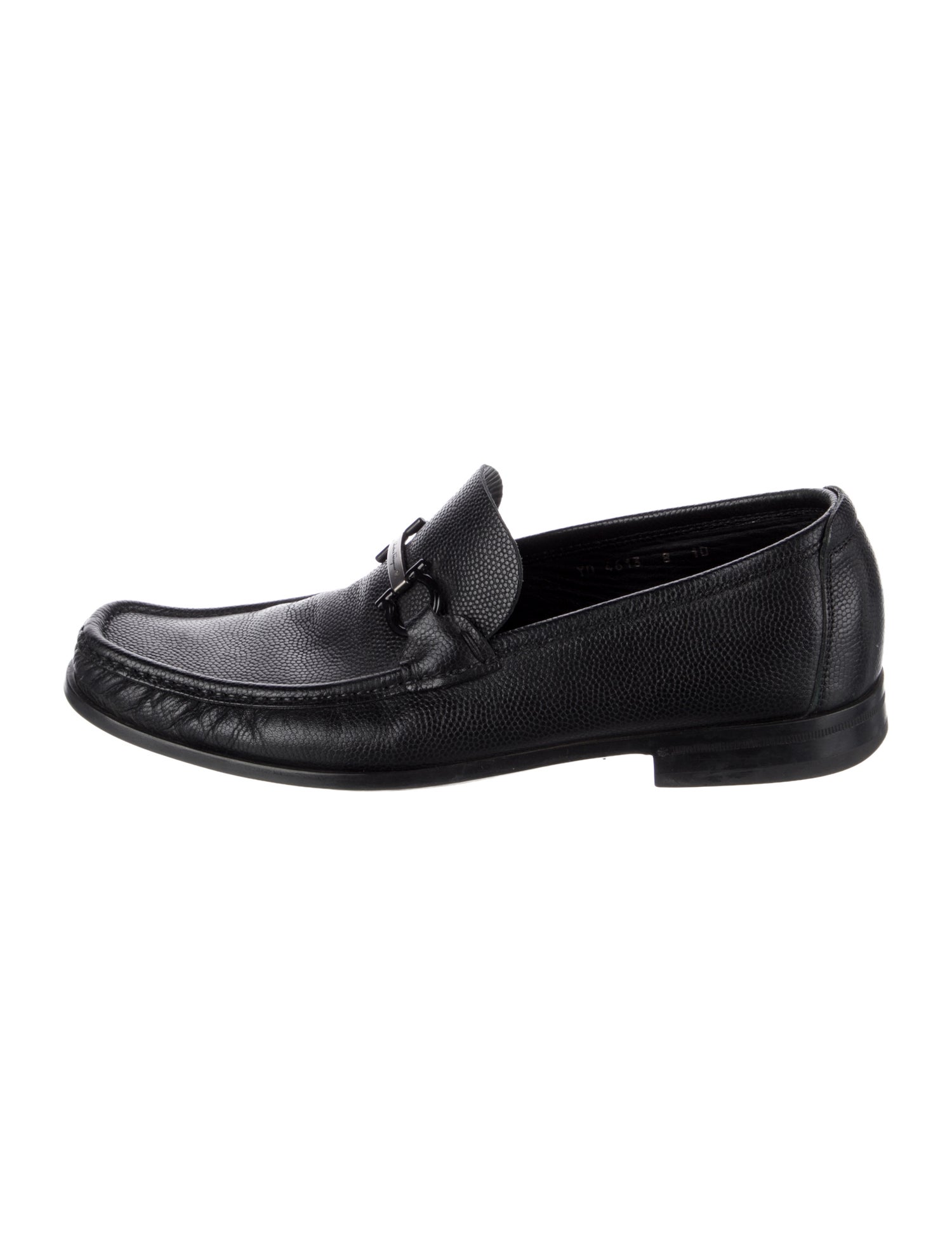 Salvatore Ferragamo Horsebit Accent Leather Dress Loafers