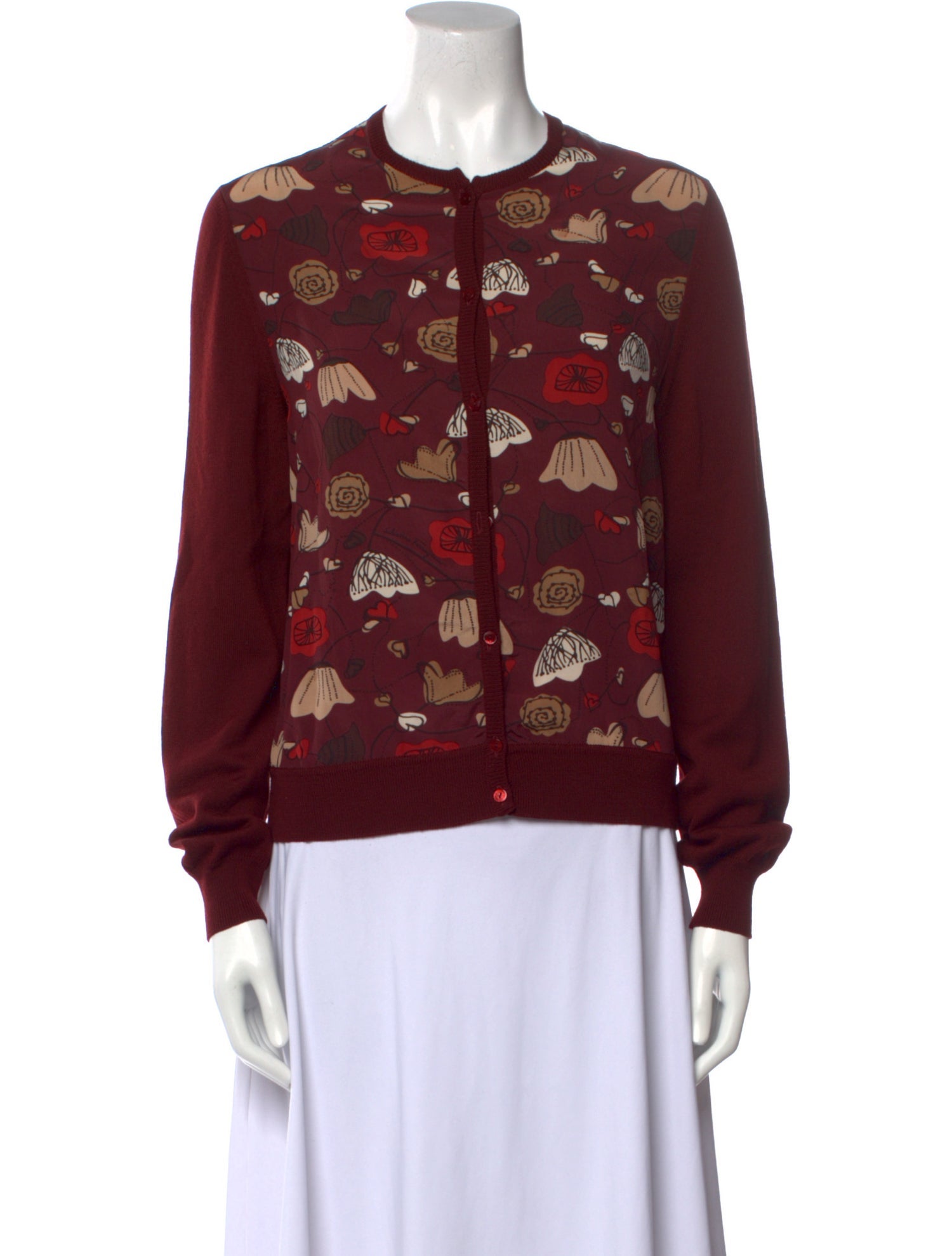 Salvatore Ferragamo Wool Printed Sweater