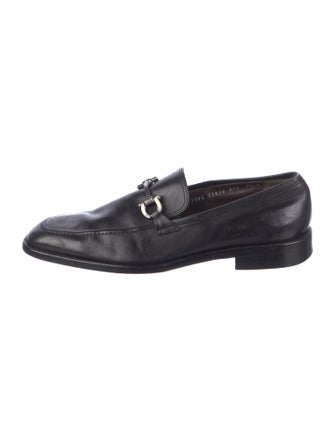 Salvatore Ferragamo Horsebit Accent Leather Loafers