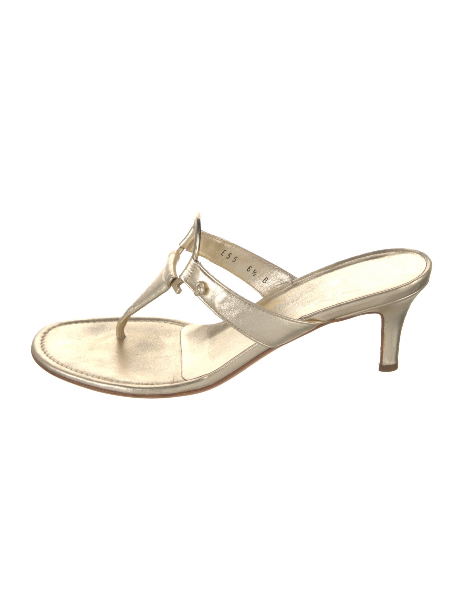 Salvatore Ferragamo Leather Slides