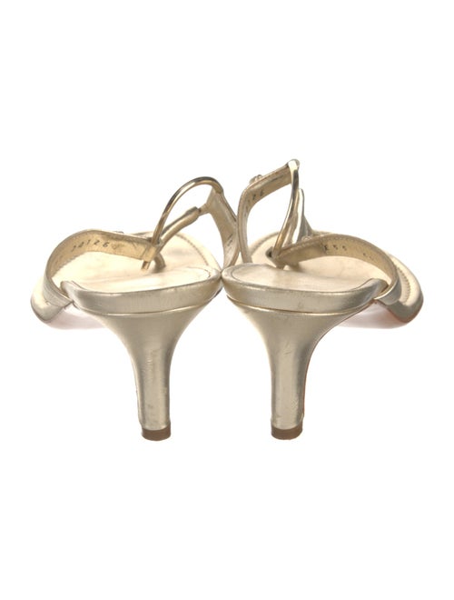 Salvatore Ferragamo Leather Slides