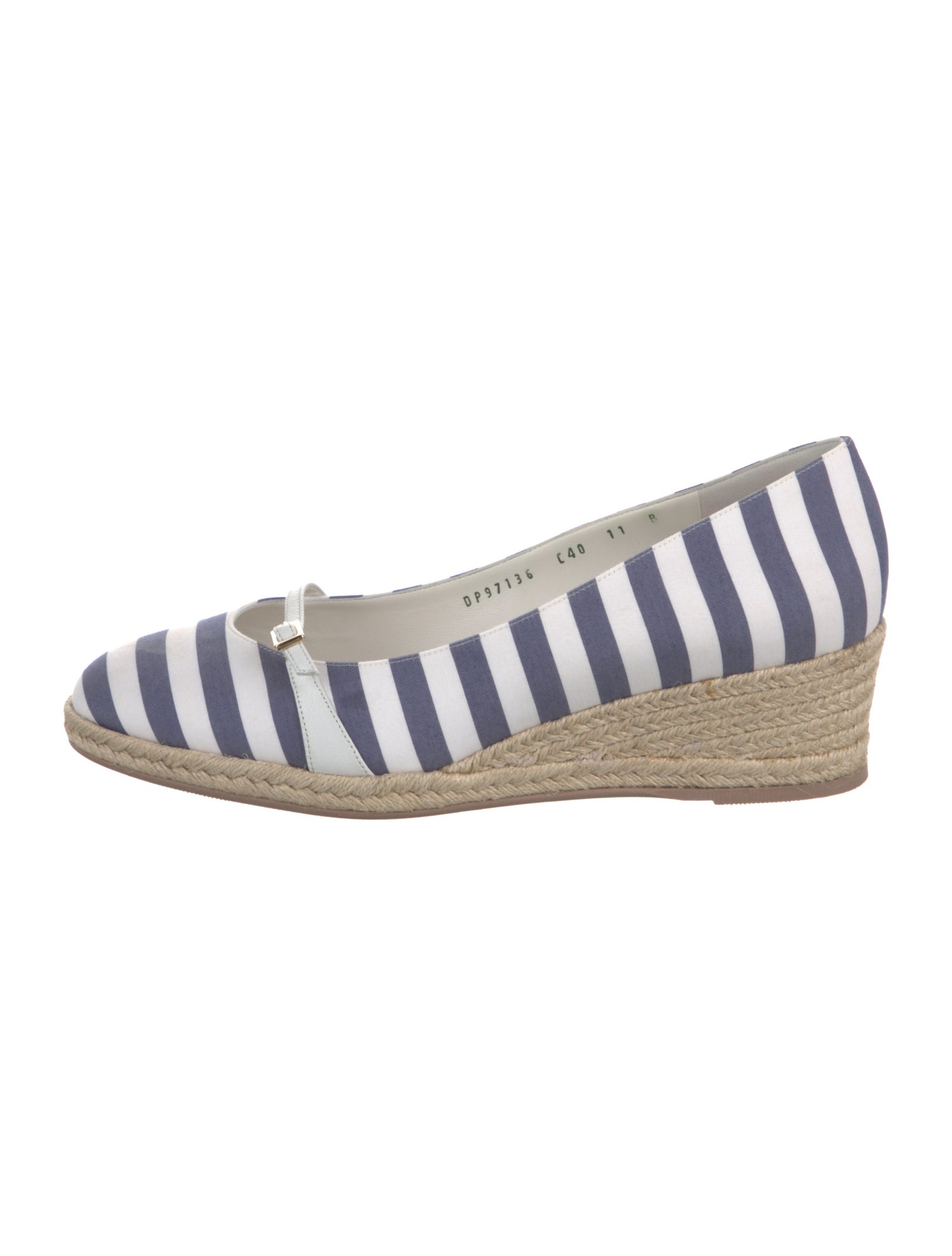 Salvatore Ferragamo Canvas Striped Pumps