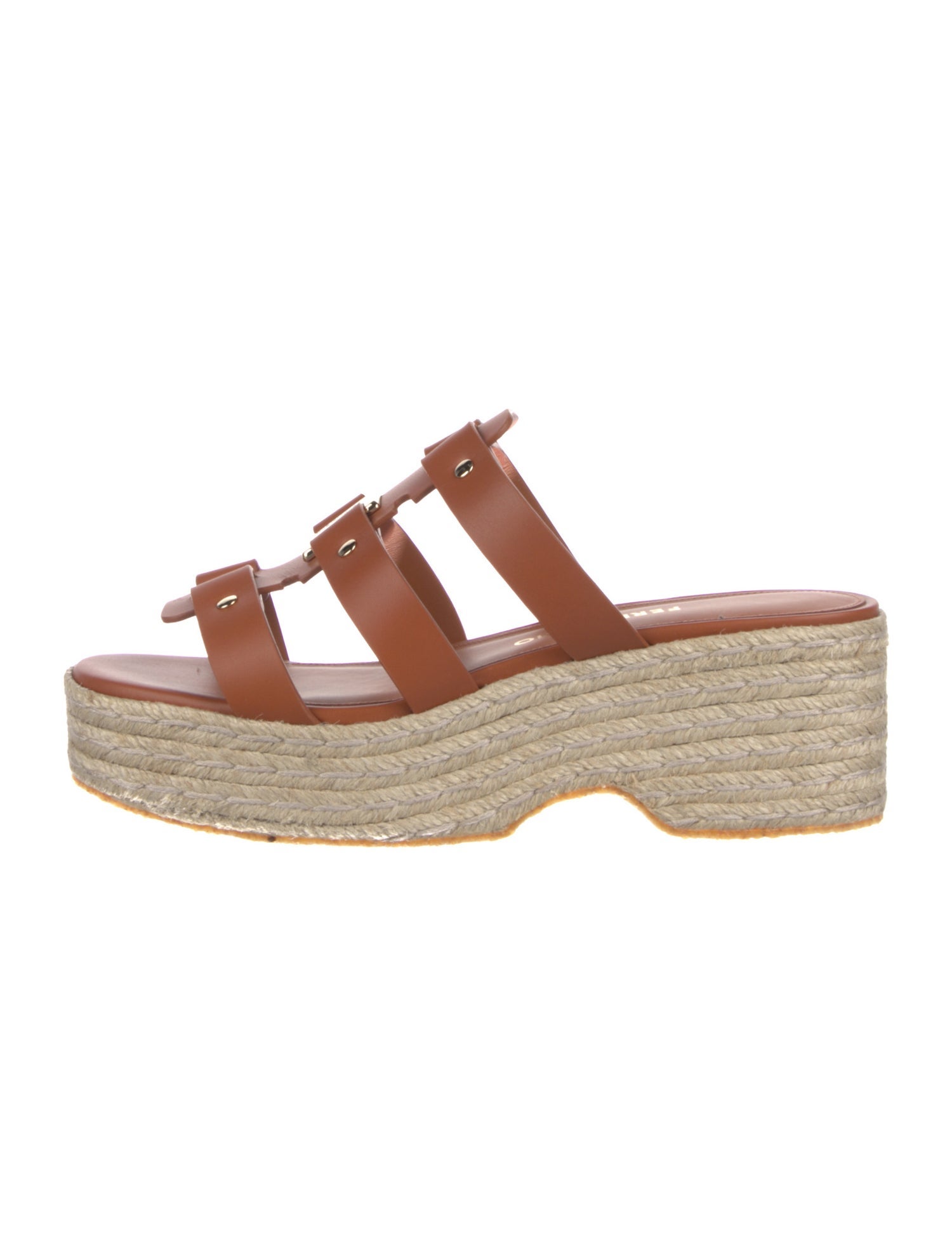 Salvatore Ferragamo Leather Braided Accents Espadrilles w/ Tags